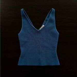 Aritzia Babaton Sculpt Knit V-neck Tank